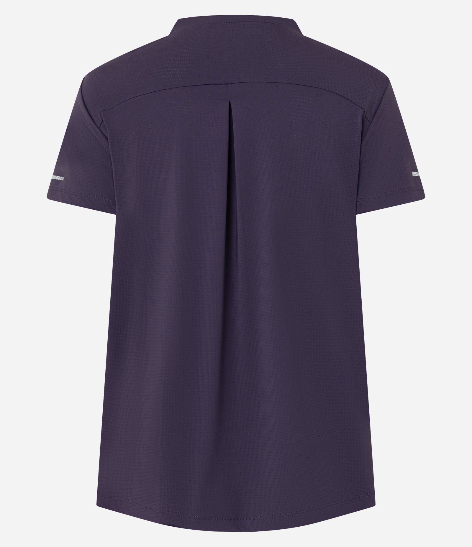 Camiseta Esportiva Regular Texturizada com Detalhe Refletivo Roxo Escuro 9