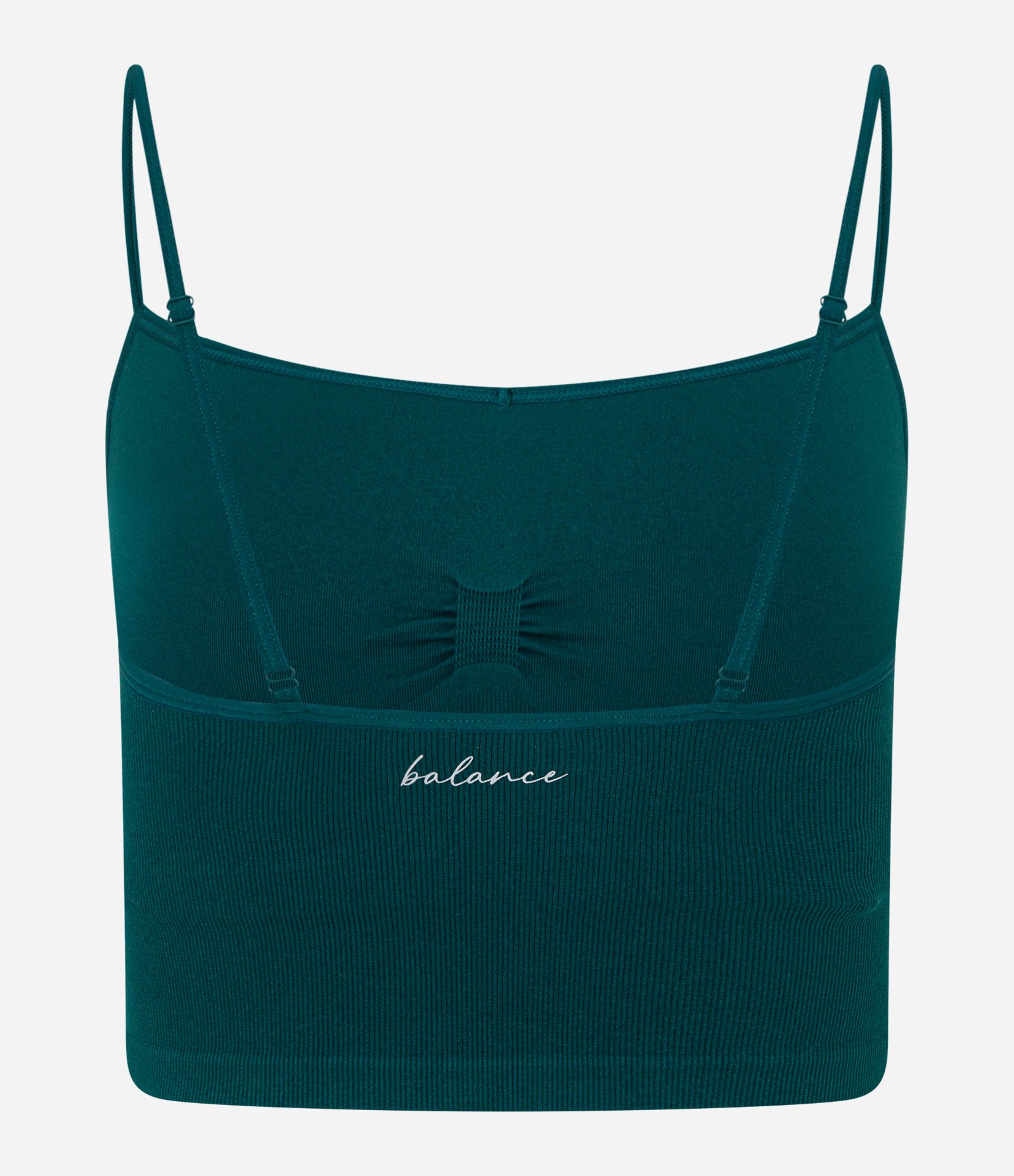 Top Esportivo sem Costura com Textura Canelada Verde 7