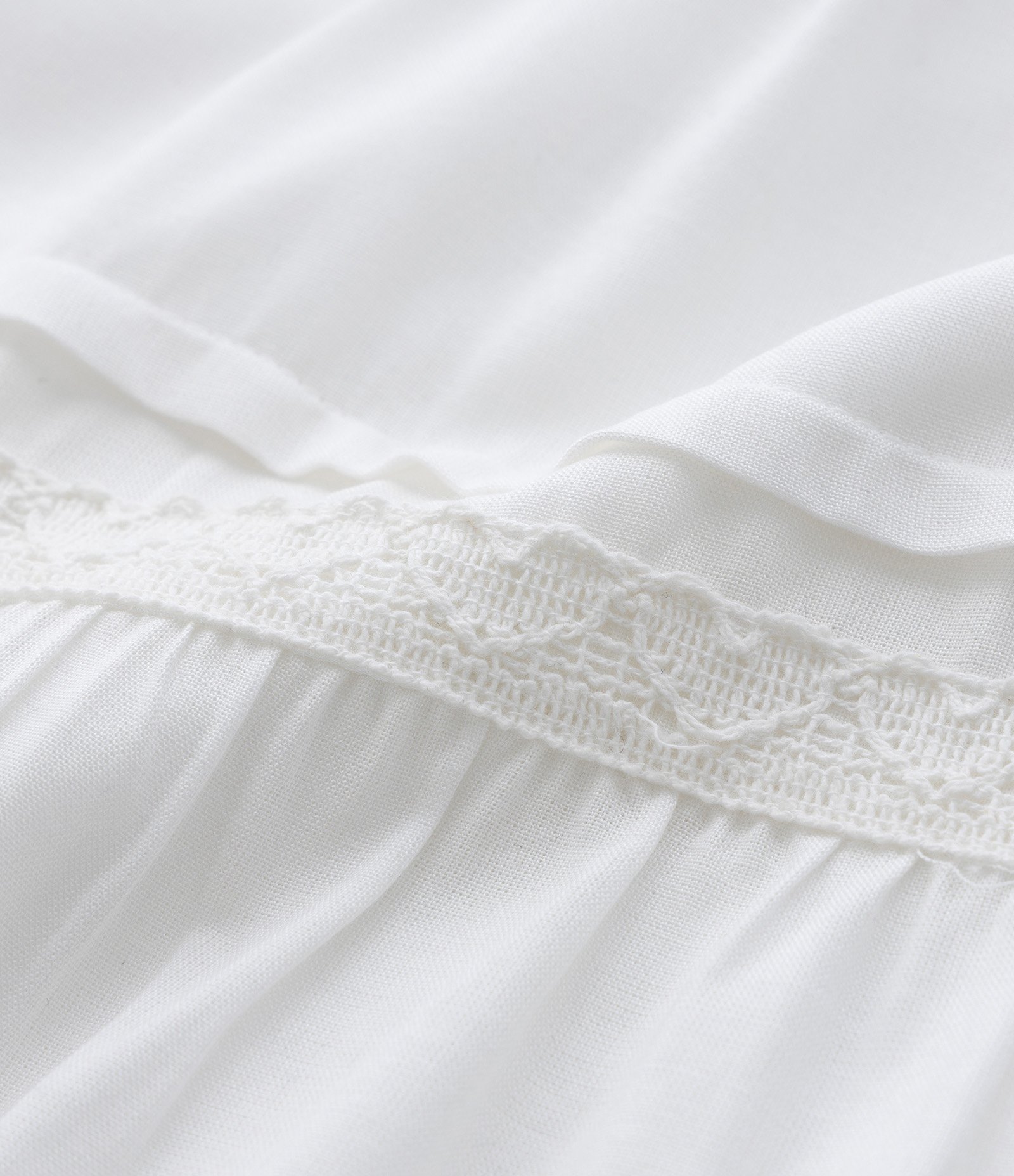 Vestido Infantil em Viscose com Babados e Botões - Tam 5 a 14 Anos Branco Neve 3