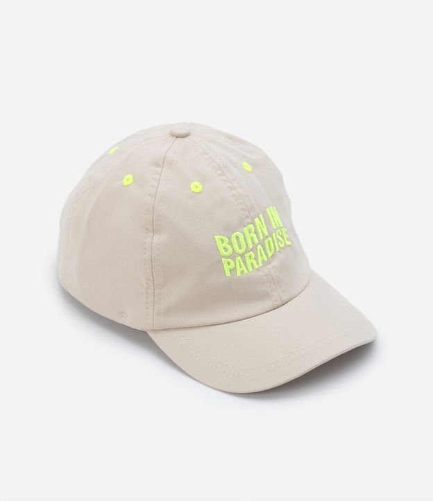 Boné Infantil em Sarja com Lettering Bordado - Tam U