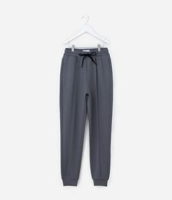 Calça Infantil em Malha Dupla com Prega Frontal - Tam 5 a 14 Anos