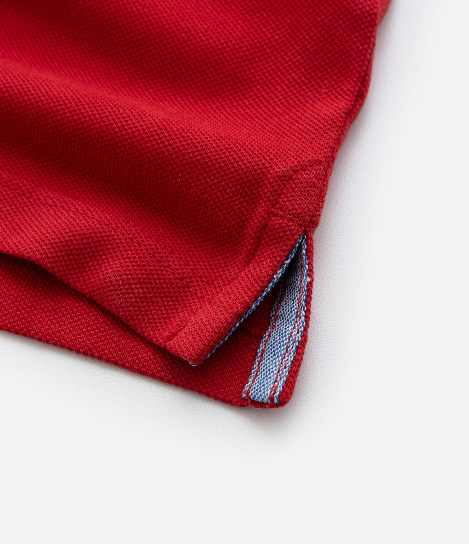 Camiseta Manga Curta Infantil com Bordado no Peito - Tam 1 a 5 anos Vermelho 4