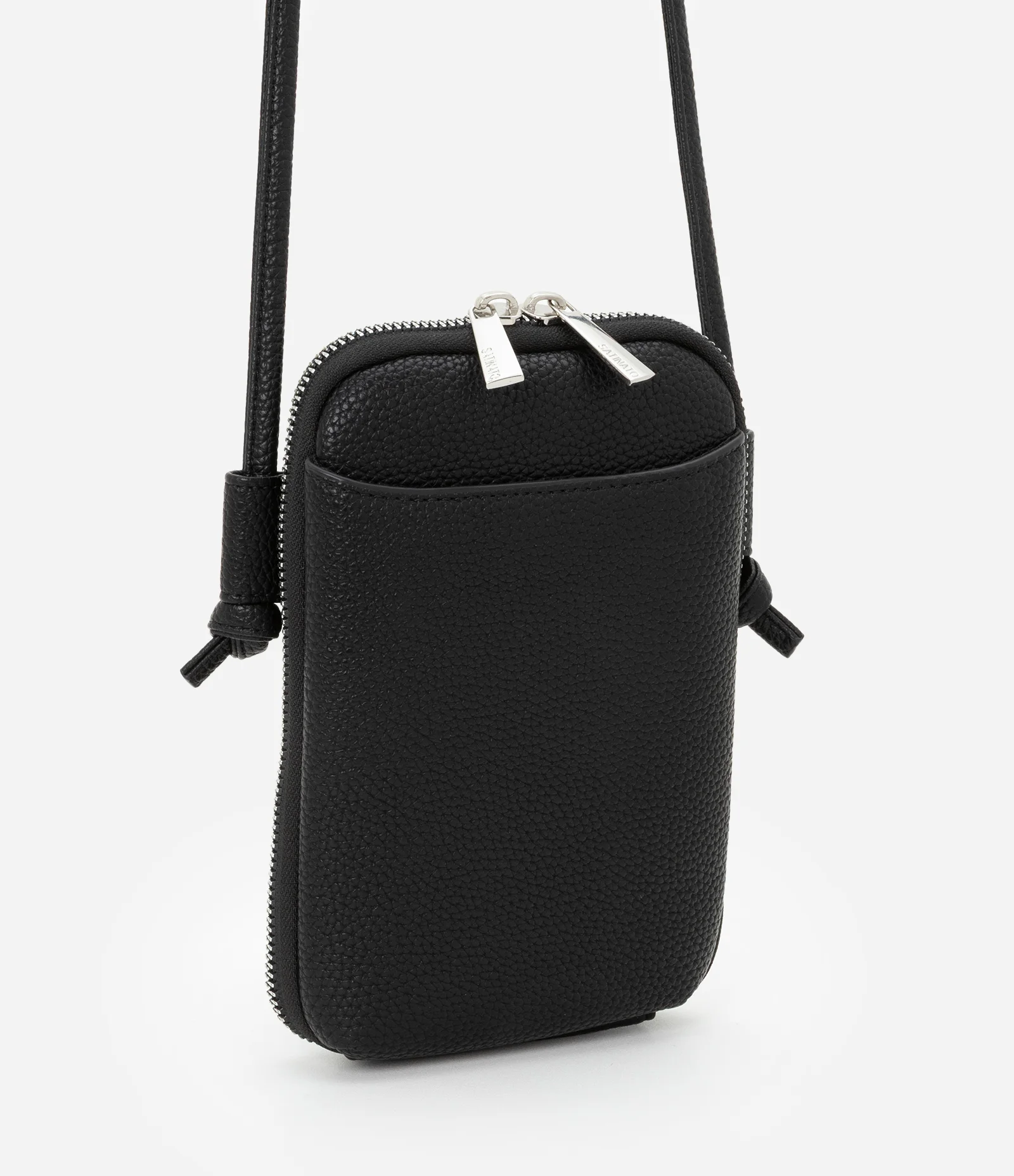 Bolsa Porta Celular com Bolsinho Frontal Preto 1