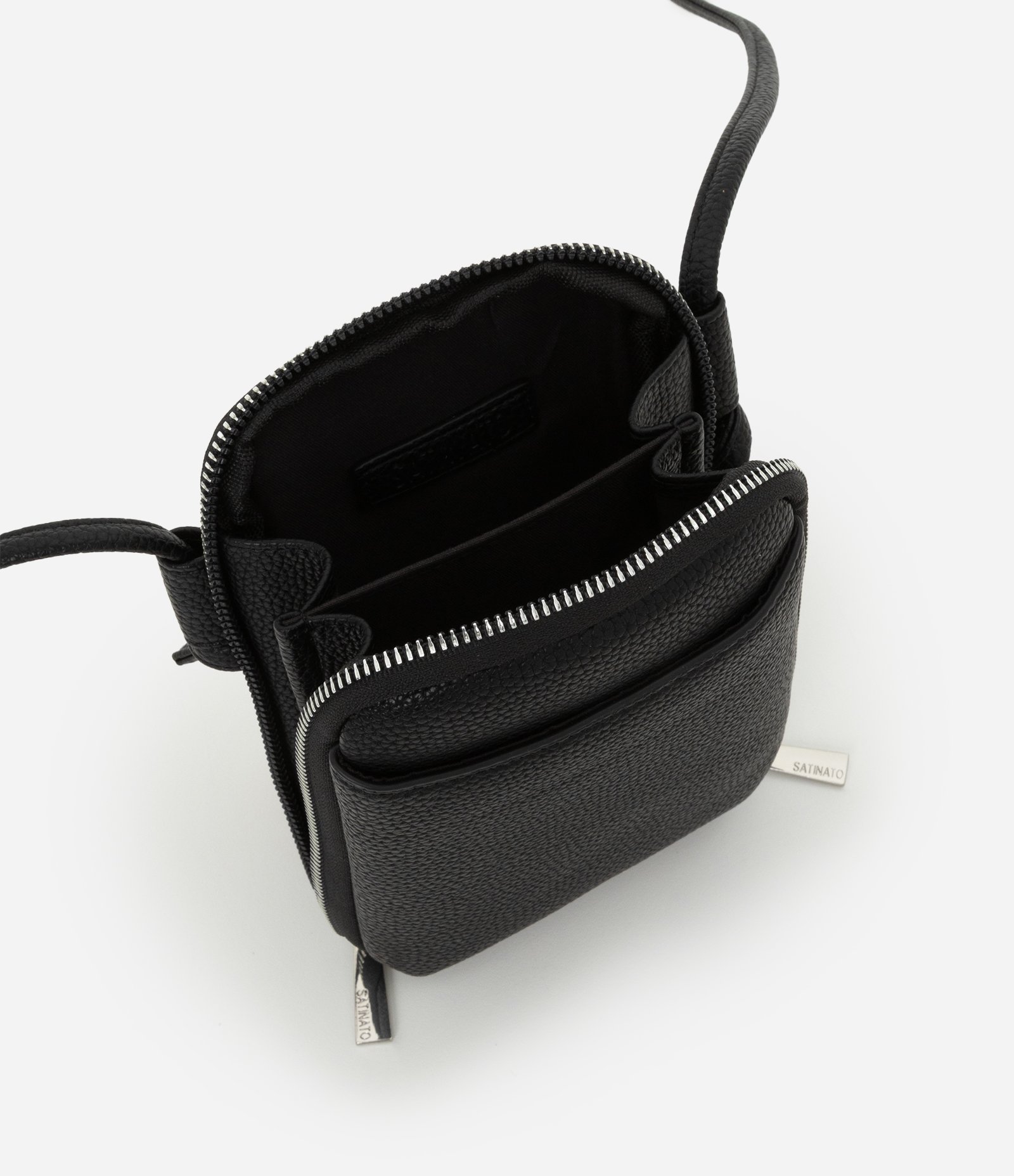 Bolsa Porta Celular com Bolsinho Frontal Preto 4