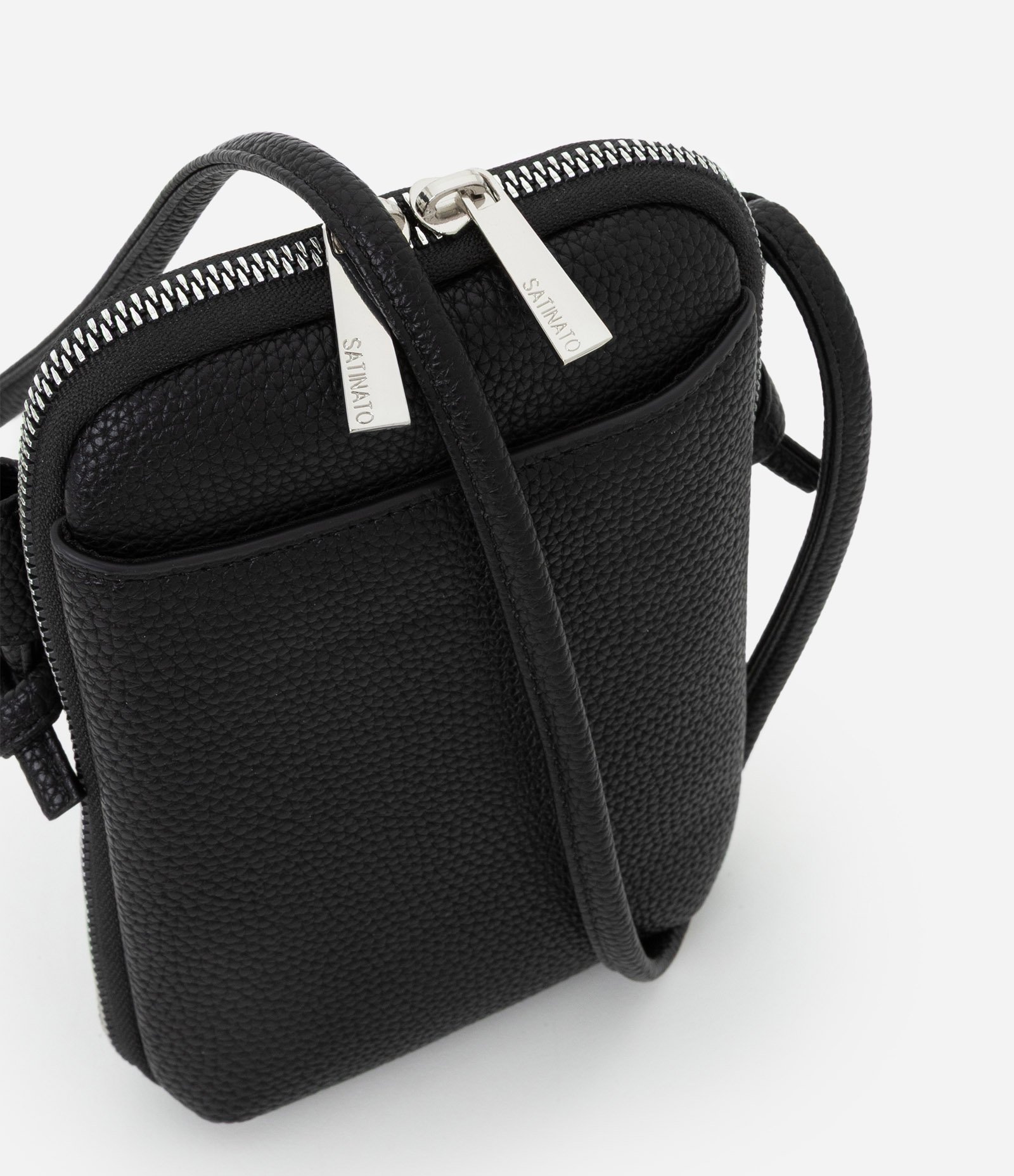 Bolsa Porta Celular com Bolsinho Frontal Preto 6