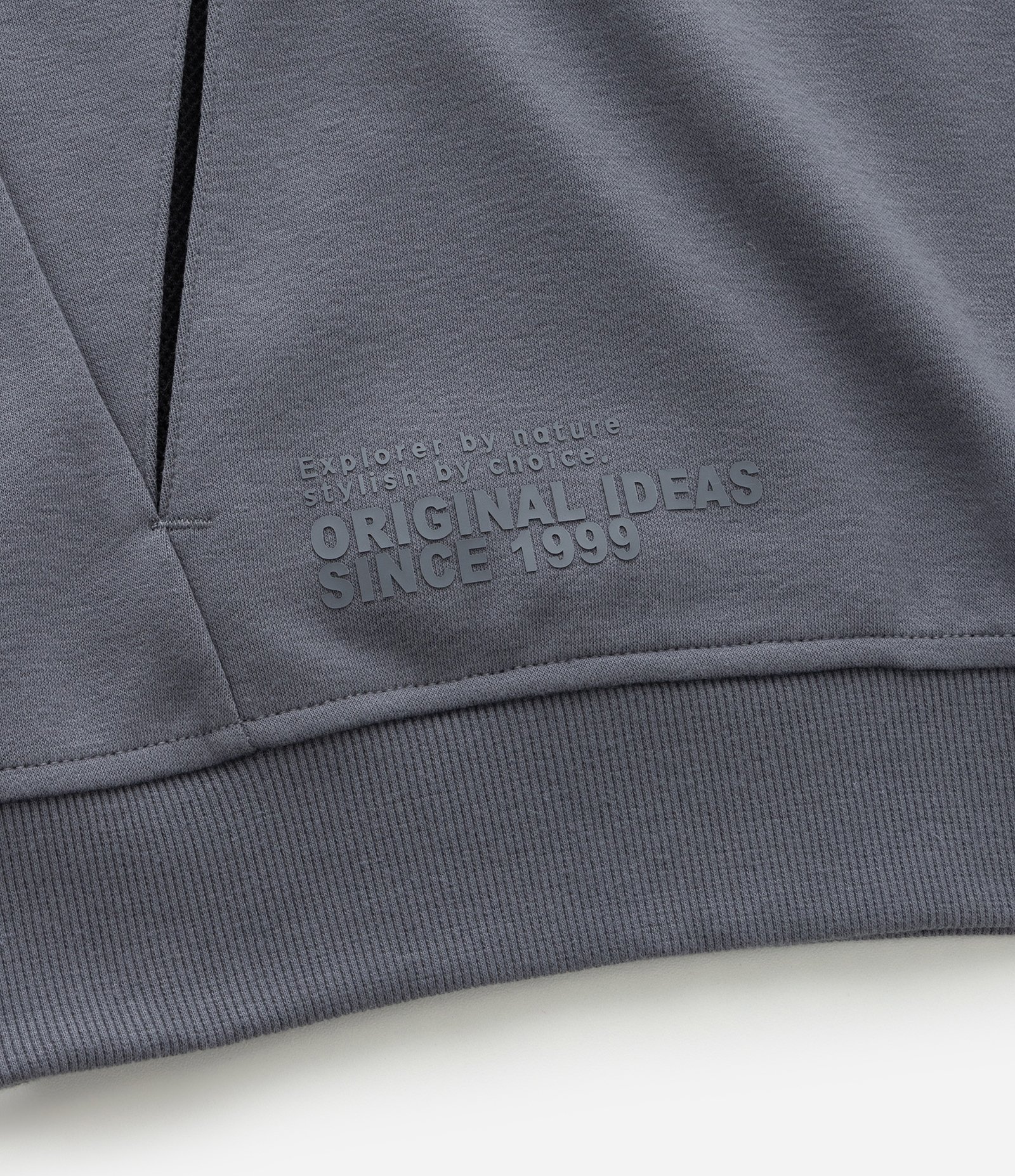 Casaco Esportivo Infantil com Capuz e Bolsos - Tam 5 a 14 Anos Cinza 6