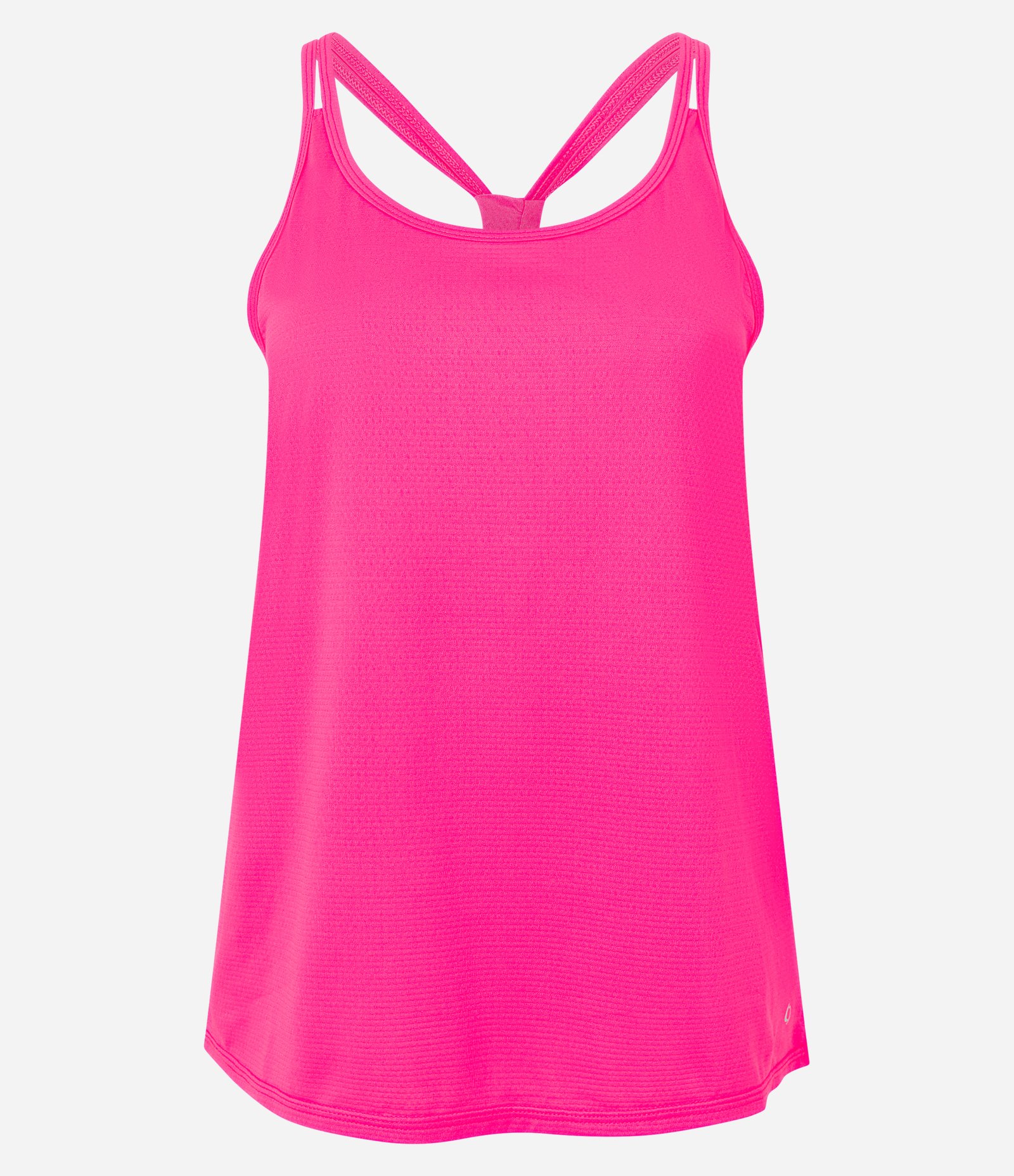 Blusa Regata Esportiva em Microfibra com Alças Duplas Rosa 6