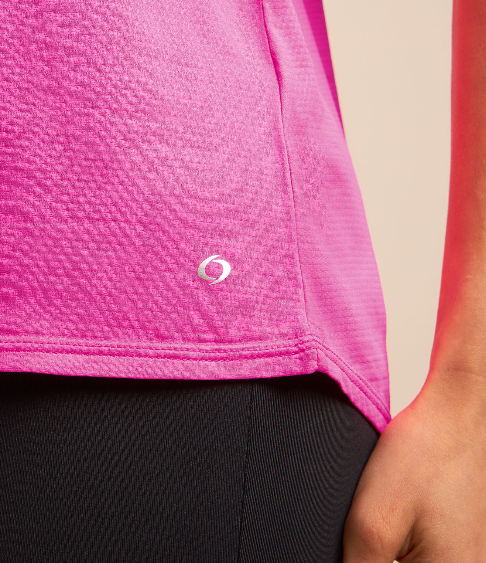 Blusa Regata Esportiva em Microfibra com Alças Duplas Rosa 5