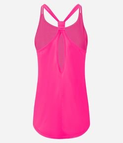 Blusa Regata Esportiva em Microfibra com Alças Duplas