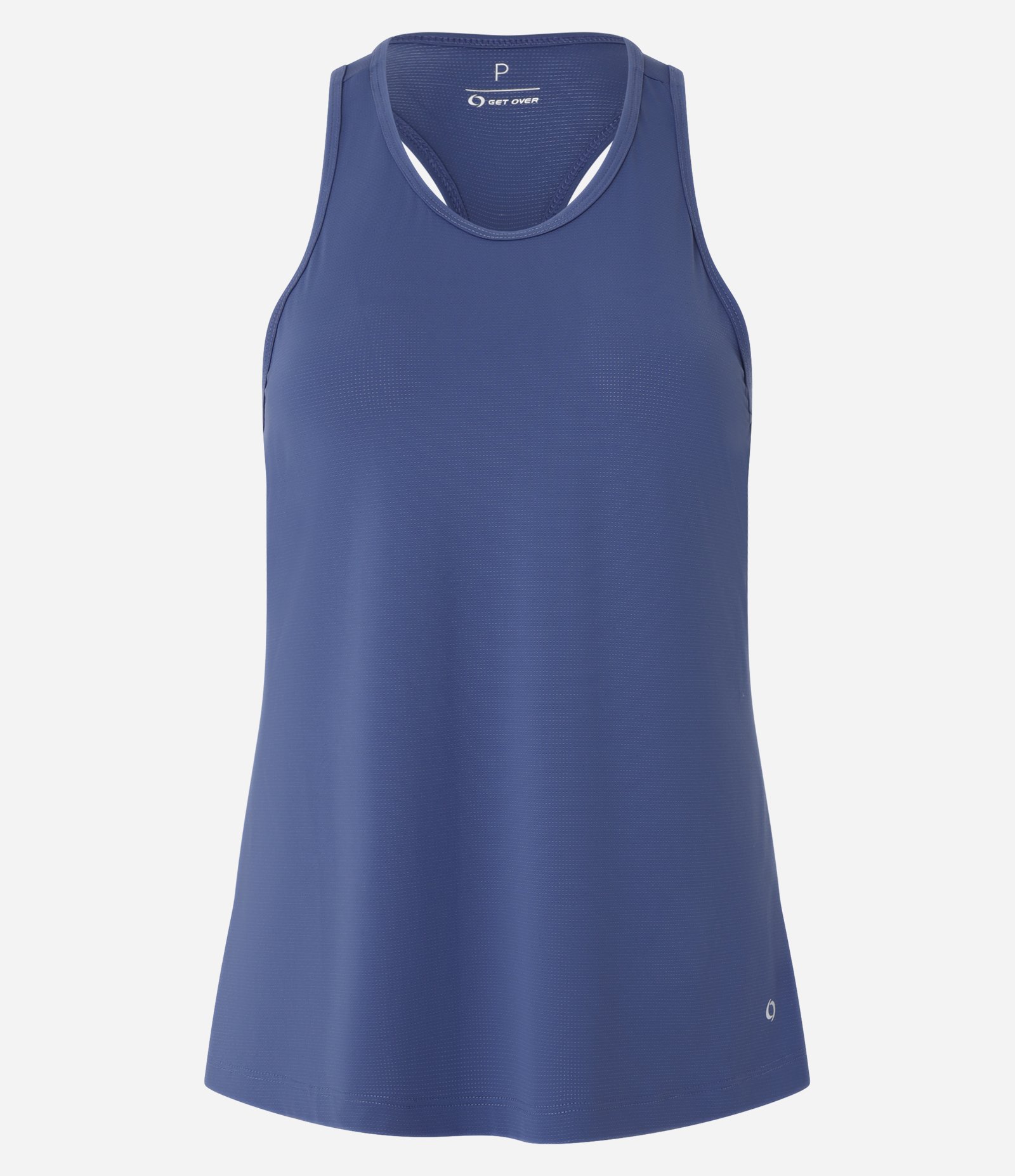 Regata Nadador Esportiva em Microfibra com Furinhos Azul Escuro 6