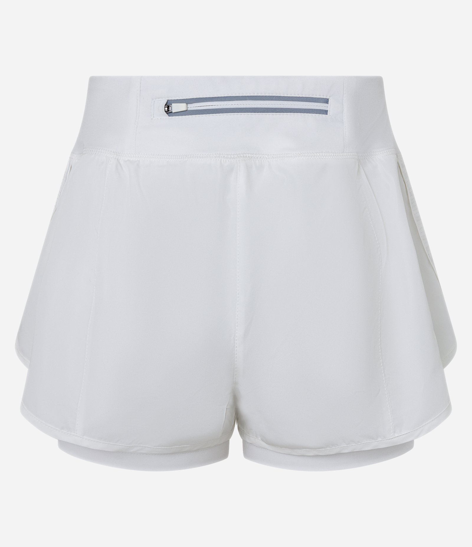Bermuda Runner Esportiva em Microfibra com Bolso Funcional Branco 7