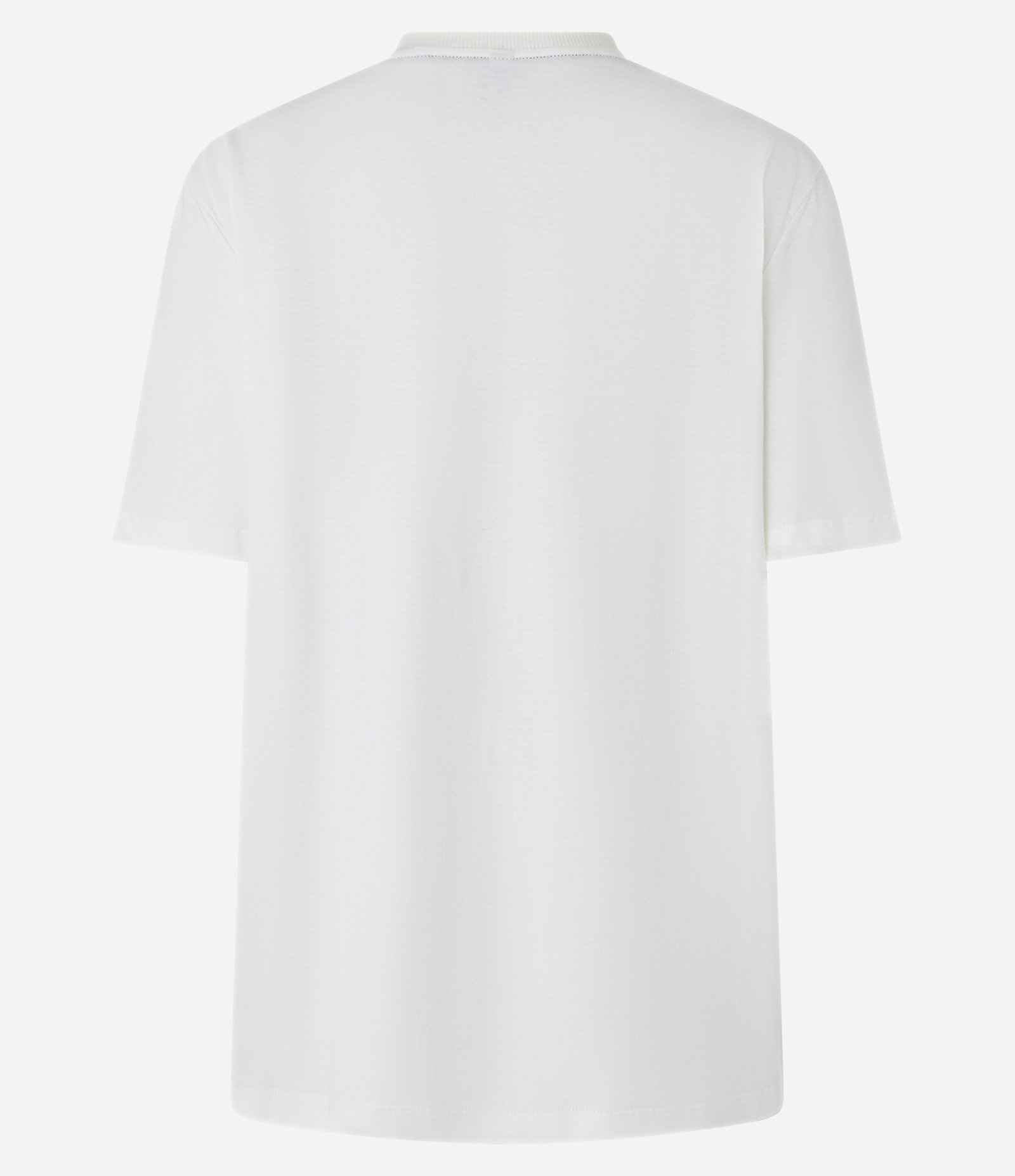 Camiseta Alongada em Algodão com Estampa Abacaxi Rei Branco 6