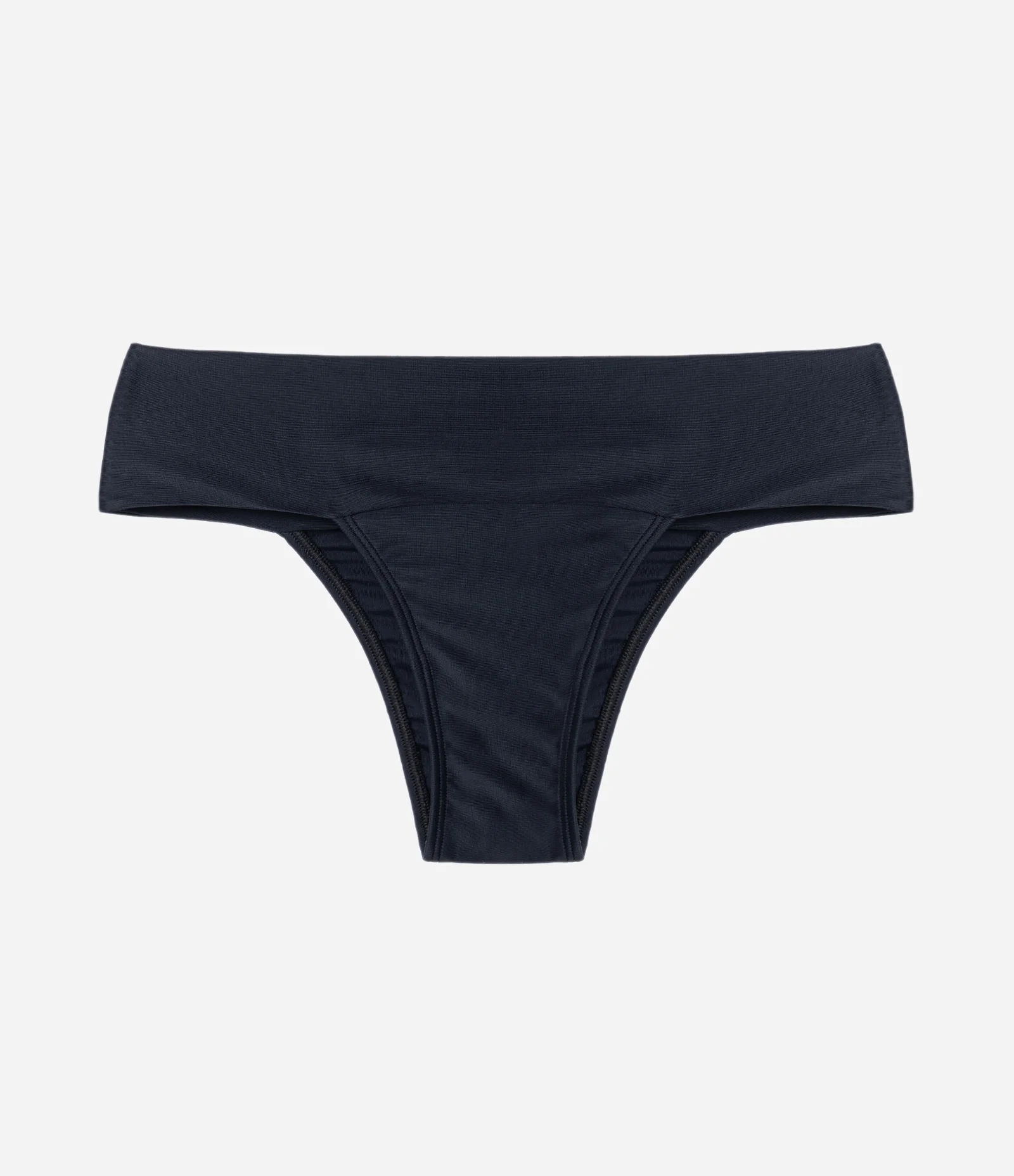 Biquíni Calcinha Pala Larga Texturizado Preto 1