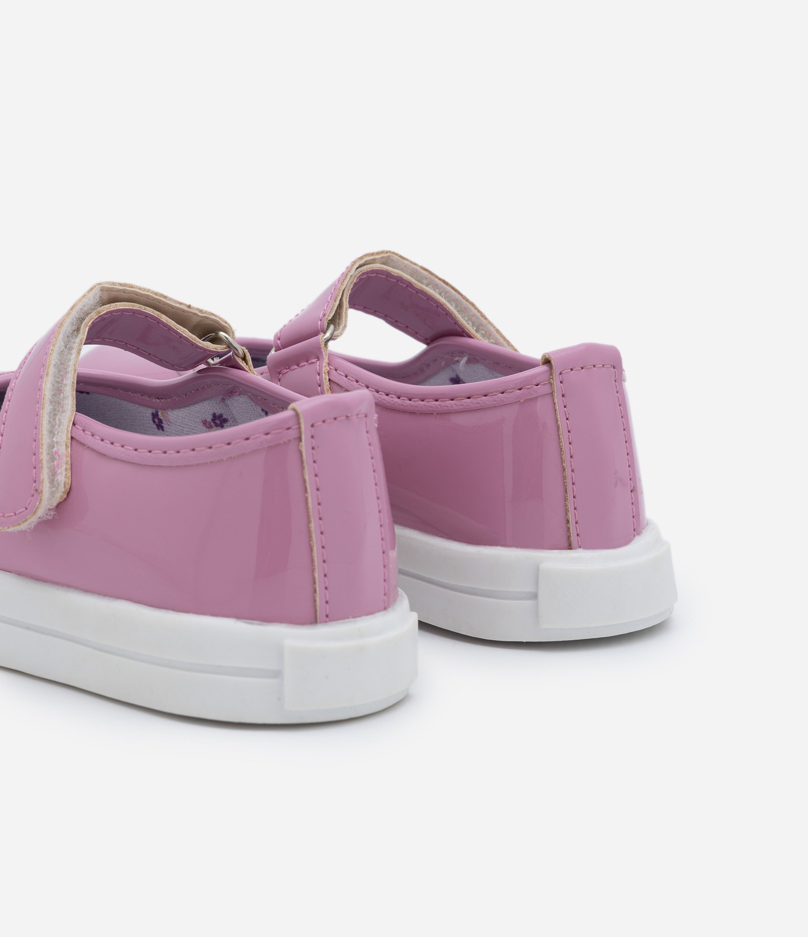 Sapato Boneca Infantil em PU com Velcro - Tam 20 ao 27 Rosa 3
