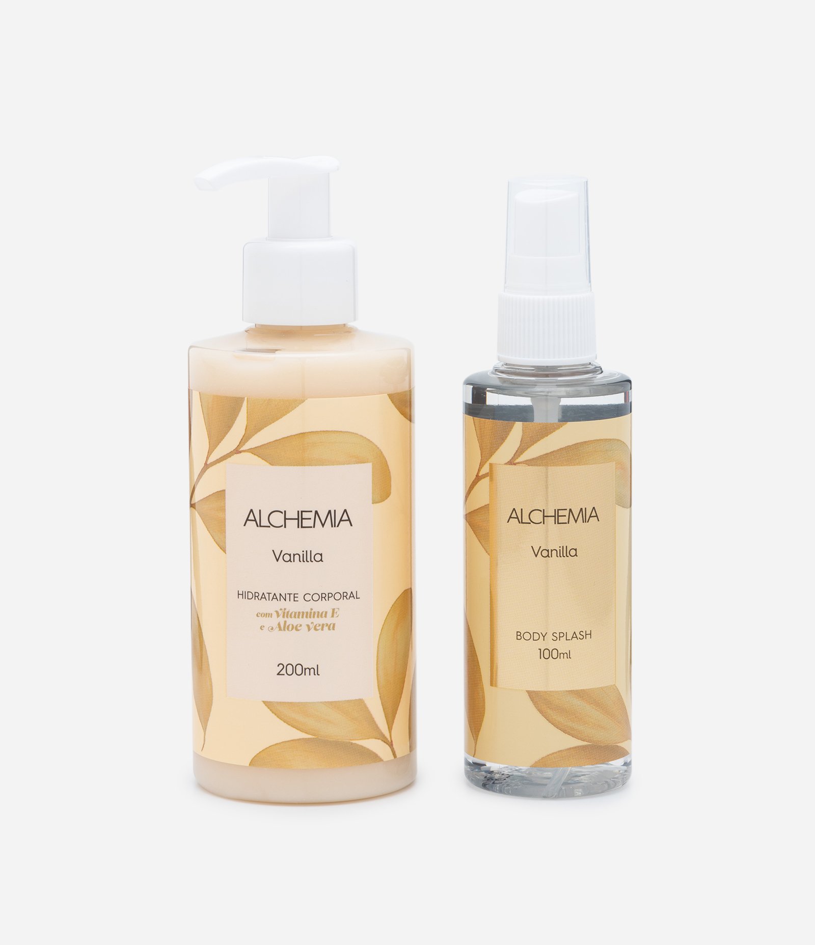 Kit Corporal Vanilla com Hidratante Corporal 200ml + Body Splash 100ml Alch