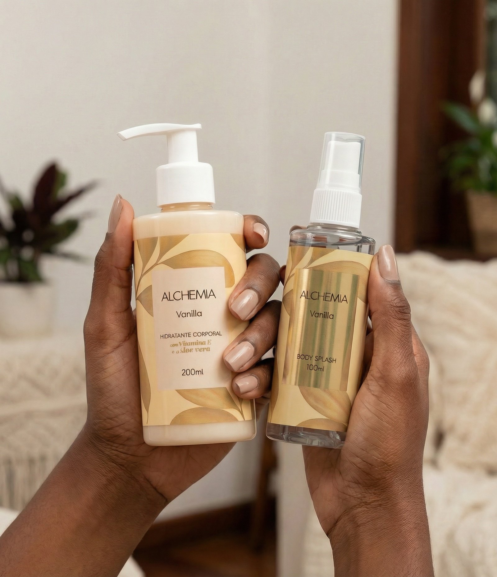 Kit Corporal Vanilla com Hidratante Corporal 200ml + Body Splash 100ml Alchemia KIT 6