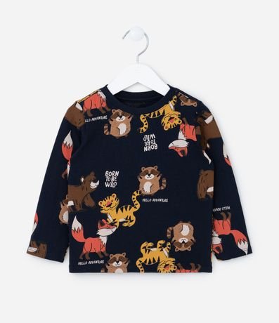 Camiseta Infantil com Estampa de Bichinhos - Tam 1 a 5 anos Menor preço em Camiseta Infantil com Estampa de Bichinhos - Tam 1 a 5 anos