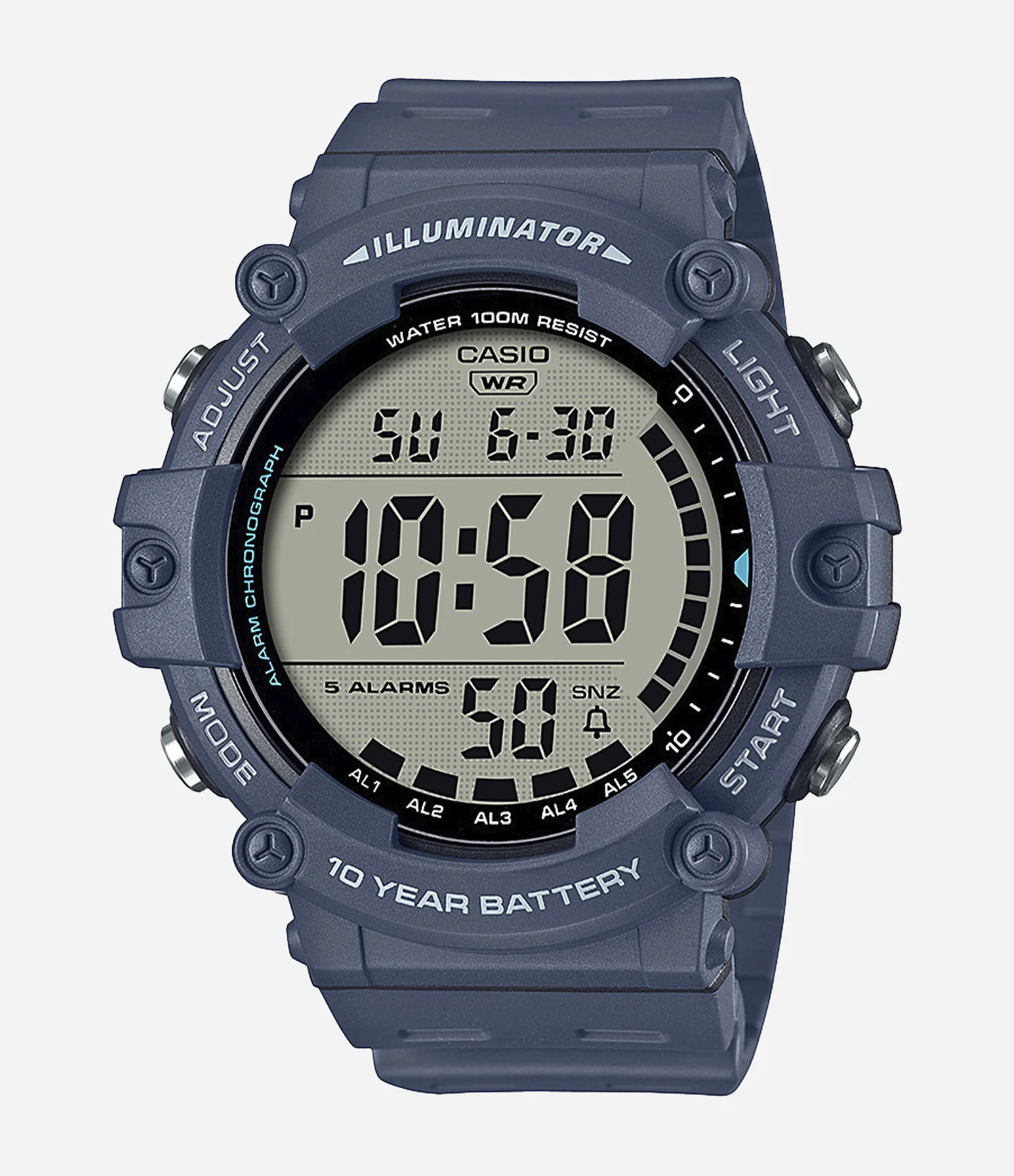 Relógio Casio Masculino Digital AE-1500WH-2AVDF Azul Matte 1