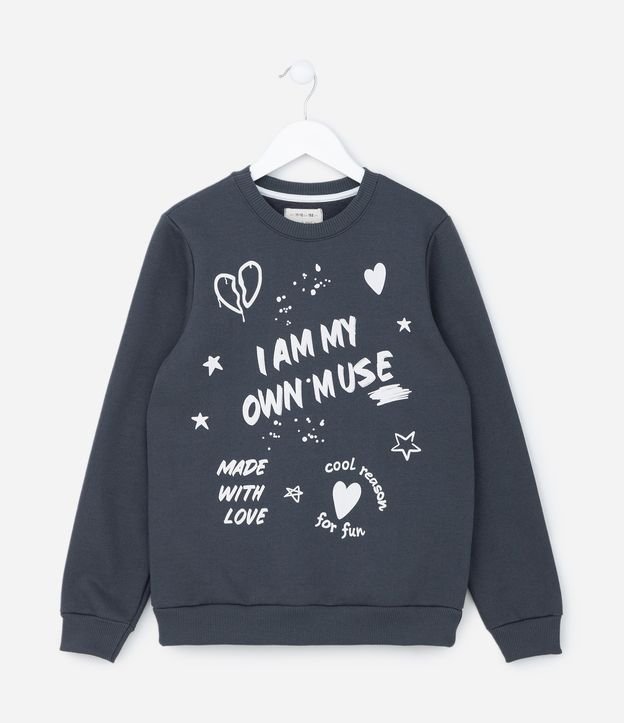 Blusão Infantil em Moletom Quentinho - Tam 5 A 14 Anos