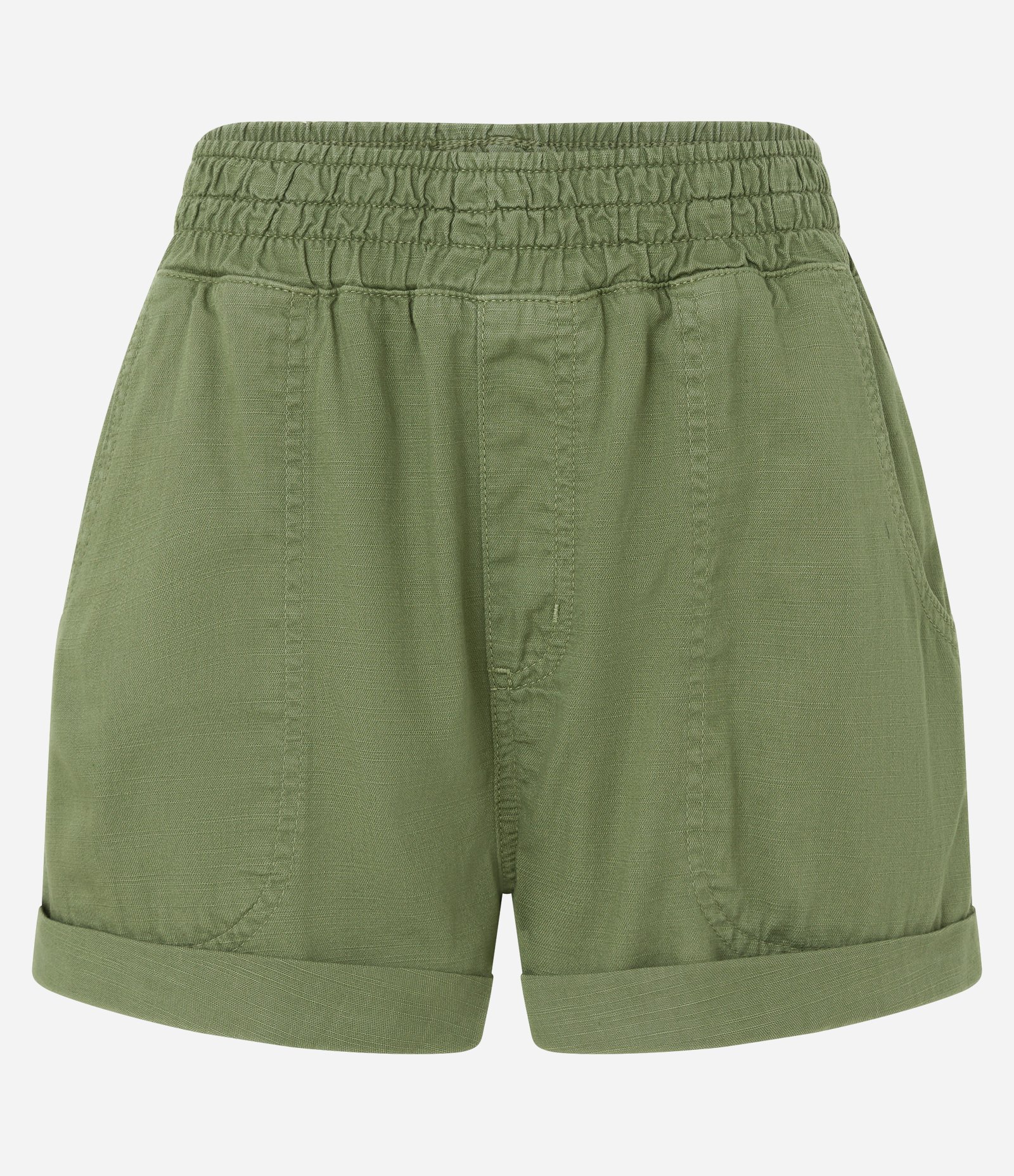Short Runner em Sarja com Barra Dobrada Verde 5