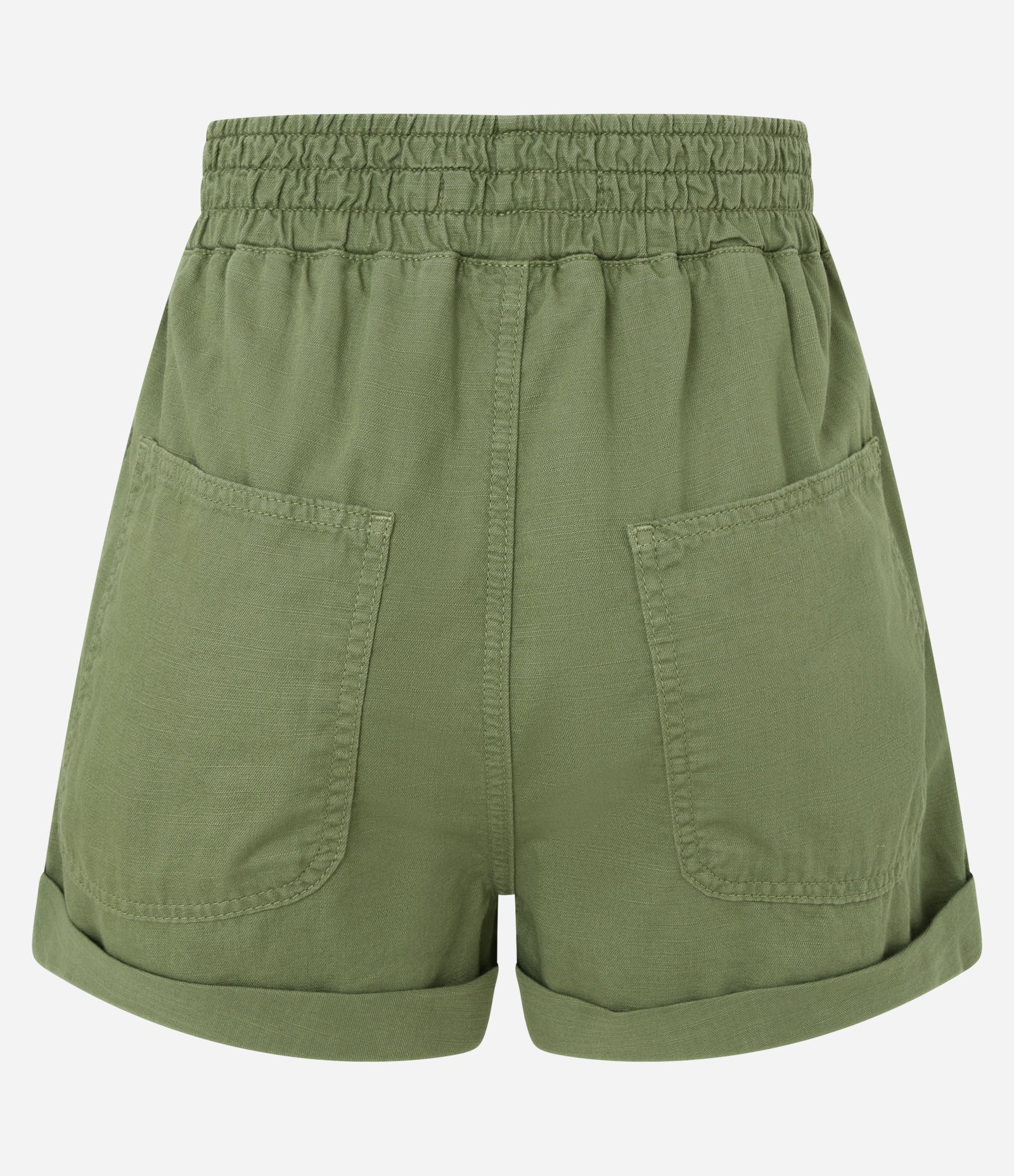 Short Runner em Sarja com Barra Dobrada Verde 6