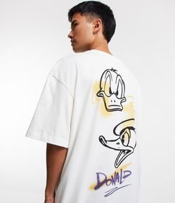 Camiseta Oversized em Algoadão com Estampa Pato Donald