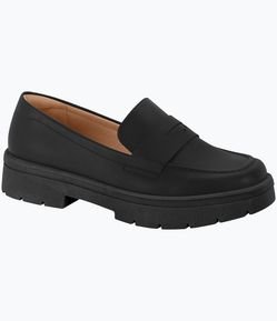 Sapato Mocassim em PU com Shape Tradicional