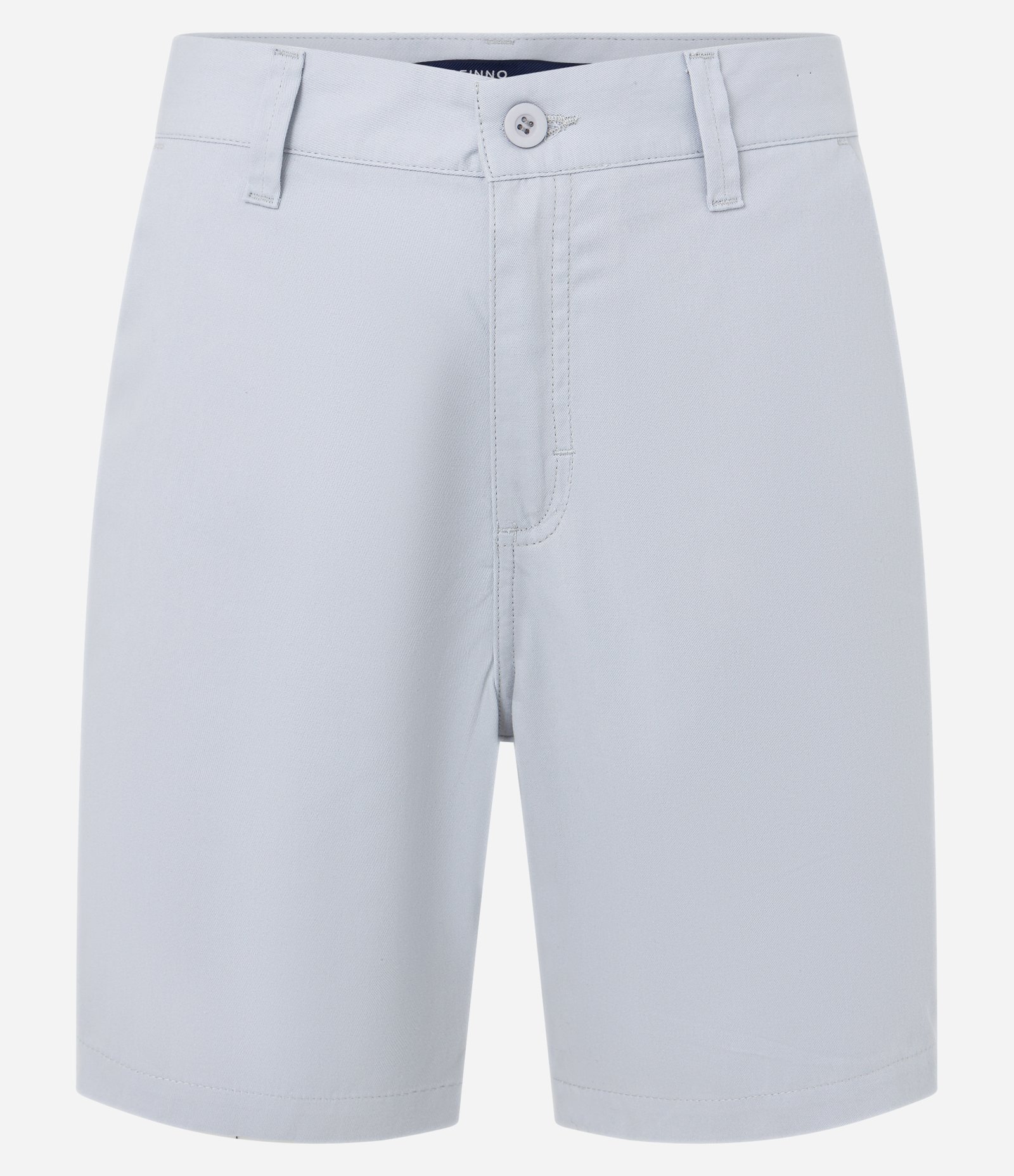 Bermuda Básica em Sarja com Passantes e Bolsos Cinza 5