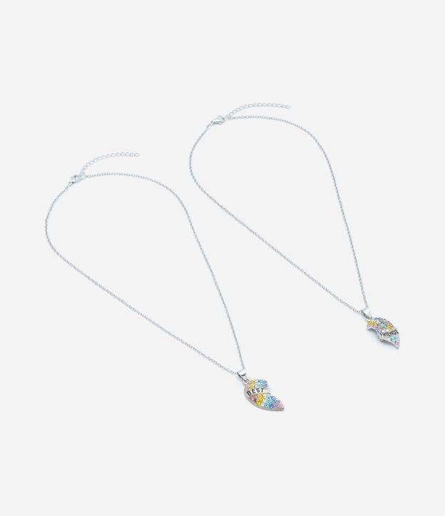 Kit 02 Colares Infantis Best Friends com Strass - Tam U