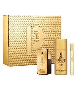 Kit Perfume Rabanne 1 Million Eau de Toilette 50 ml + Desodorante 150 ml + Eau de Toilette 10 ml