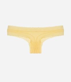 Calcinha Biquíni Fio em Renda Floral