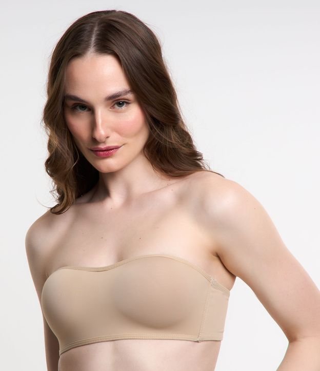 Sutiã sem Alça com Bojo Inteiro Sem Aro em Microfibra