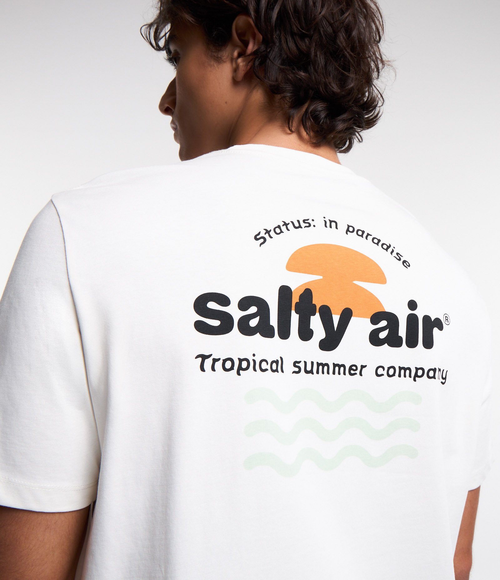 Camiseta Comfort em Algodão Estampa Salty Air Off White 3