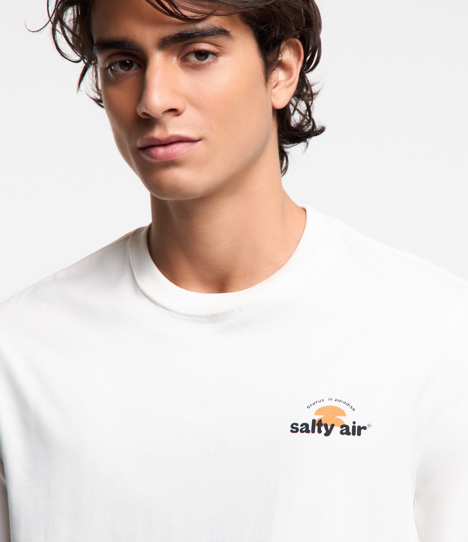 Camiseta Comfort em Algodão Estampa Salty Air Off White 4