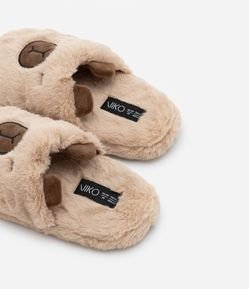 Pantufa Chinelo com Bordado Capivara