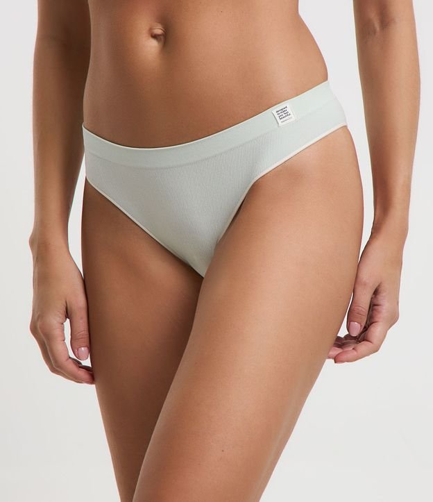 Calcinha Biquíni Básica com Textura Canelada