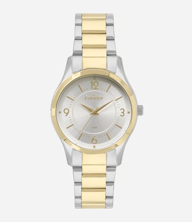 Kit Relógio Feminino Mondaine Analógico com Caixa de Metal e Pulseira de Aço