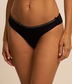 Calcinha Biquíni Comfy em Viscose Canelada com Fio Duplo