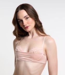 Sutiã sem Bojo e sem Aro e Poliamida com Rendas