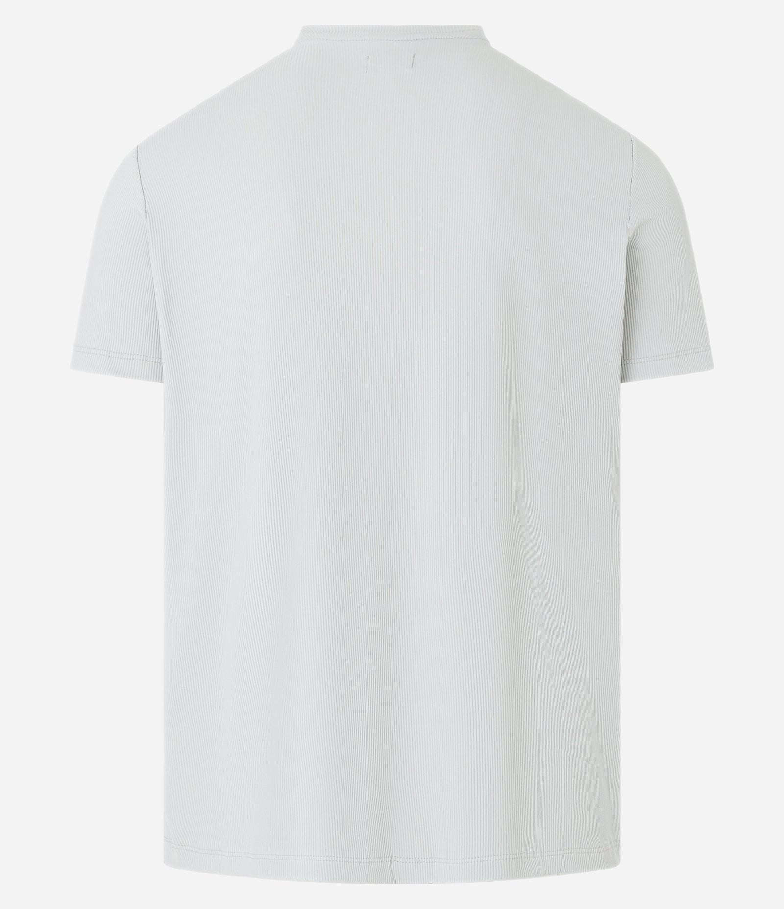 Camiseta Slim Performance com Textura Canelada Cinza 8