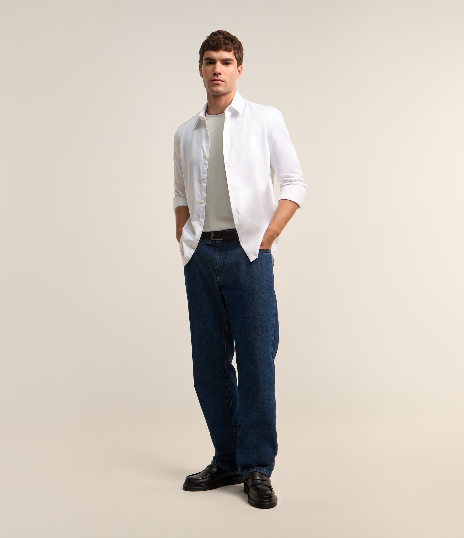 Camiseta Slim Performance com Textura Canelada Cinza 4