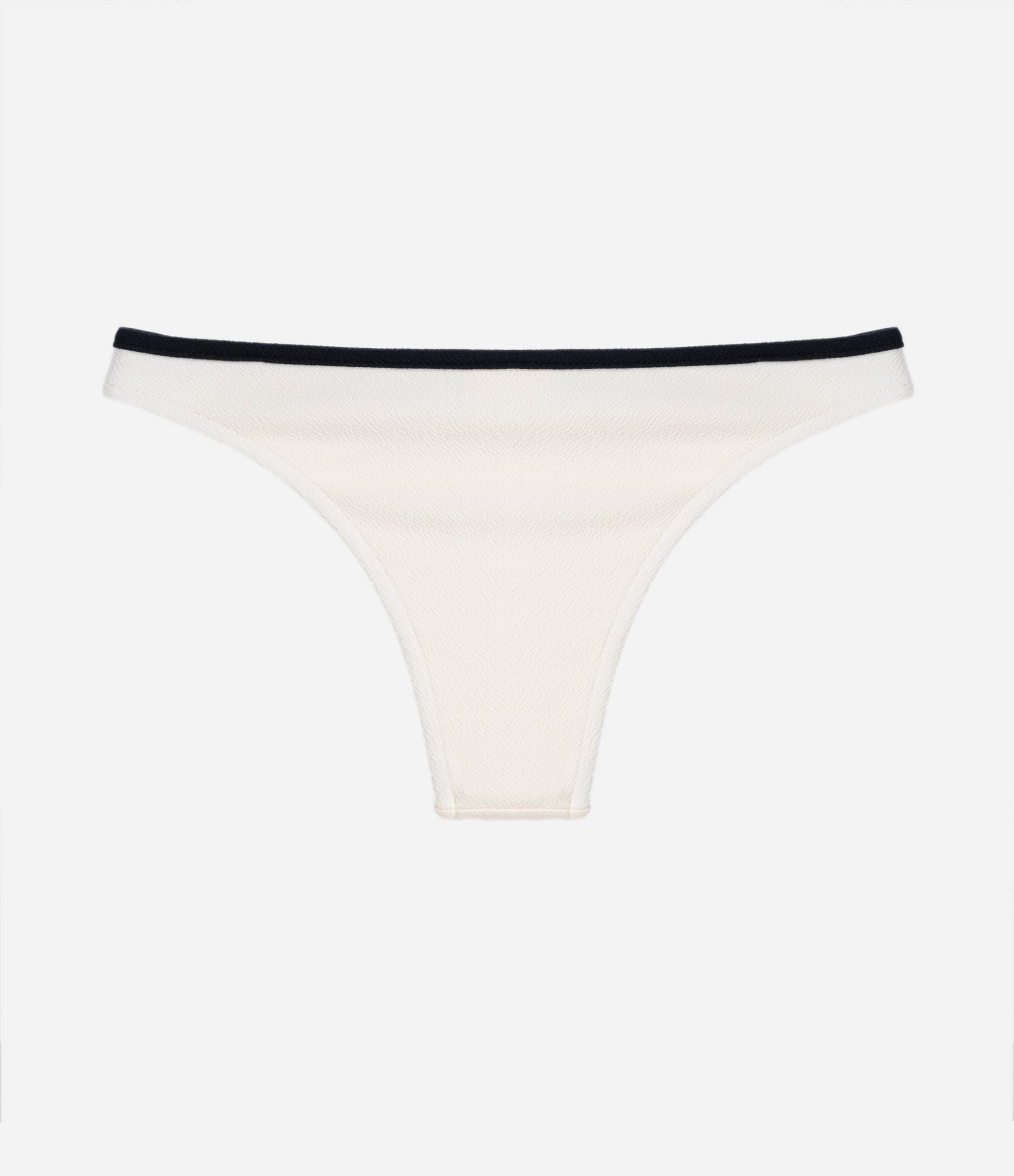 Biquíni Calcinha Básica em Microfibra com Viés Contrastante no Cós Off White 6