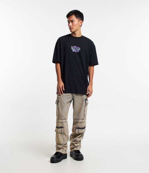 Camiseta Relaxed em Algodão com Estampa Lil Wayne