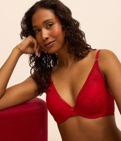 Sutia Base em Renda Bojo Oco e Detalhe nas Alças