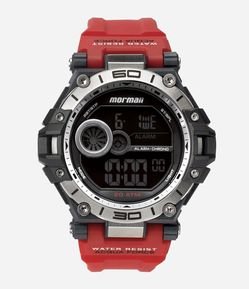 Relógio Masculino Mormaii Digital com Pulseira de Silicone e Caixa de Plástico