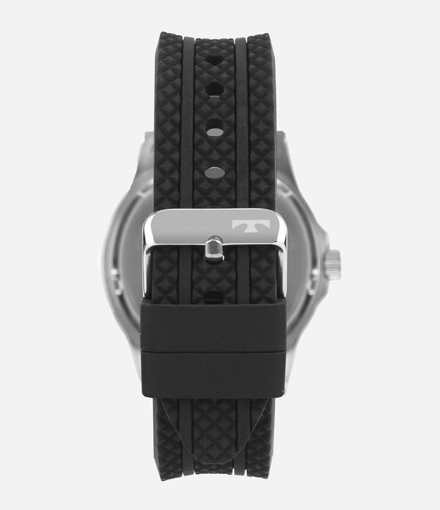 Kit Relógio Masculino Technos Analógico com Caixa em Aço e Pulseira em Silicone Preto 4
