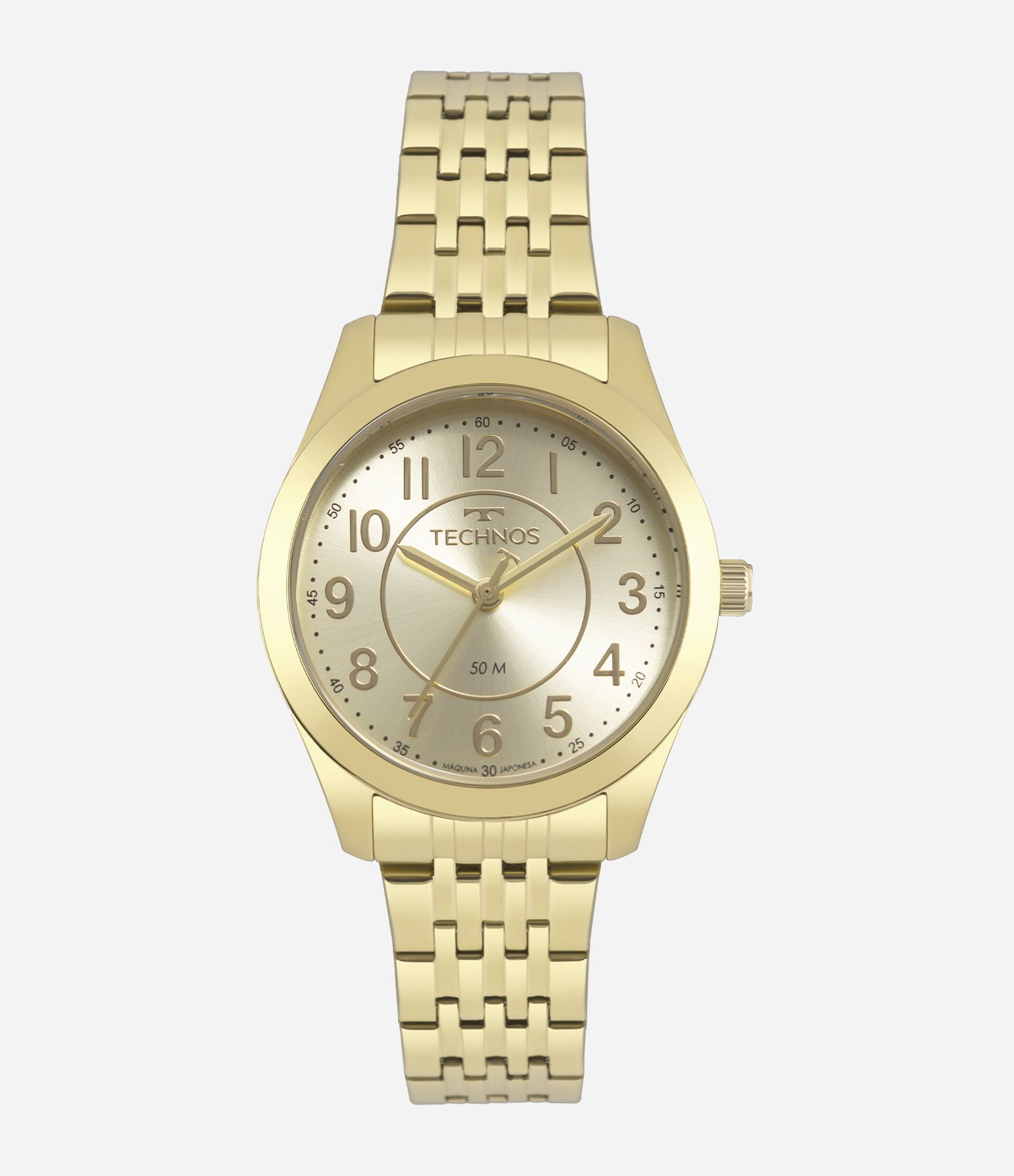 Relógio Feminino Technos Analógico com Caixa em Aço e Pulseira em Aço Dourado 1
