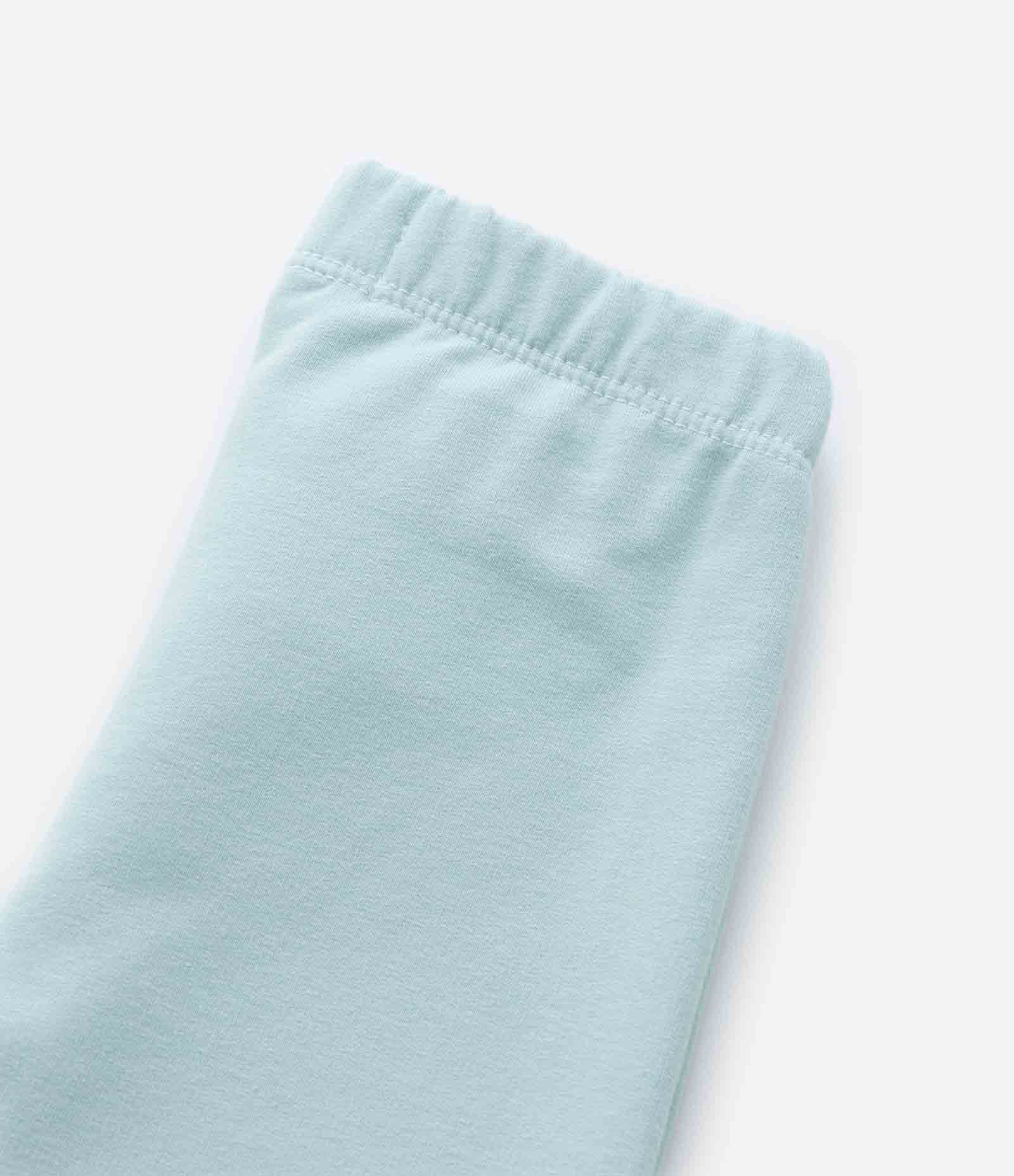 Calça Legging Infantil em Molecotton com Ursinhos nos Joelhos - Tam 1 a 5 anos Azul 3