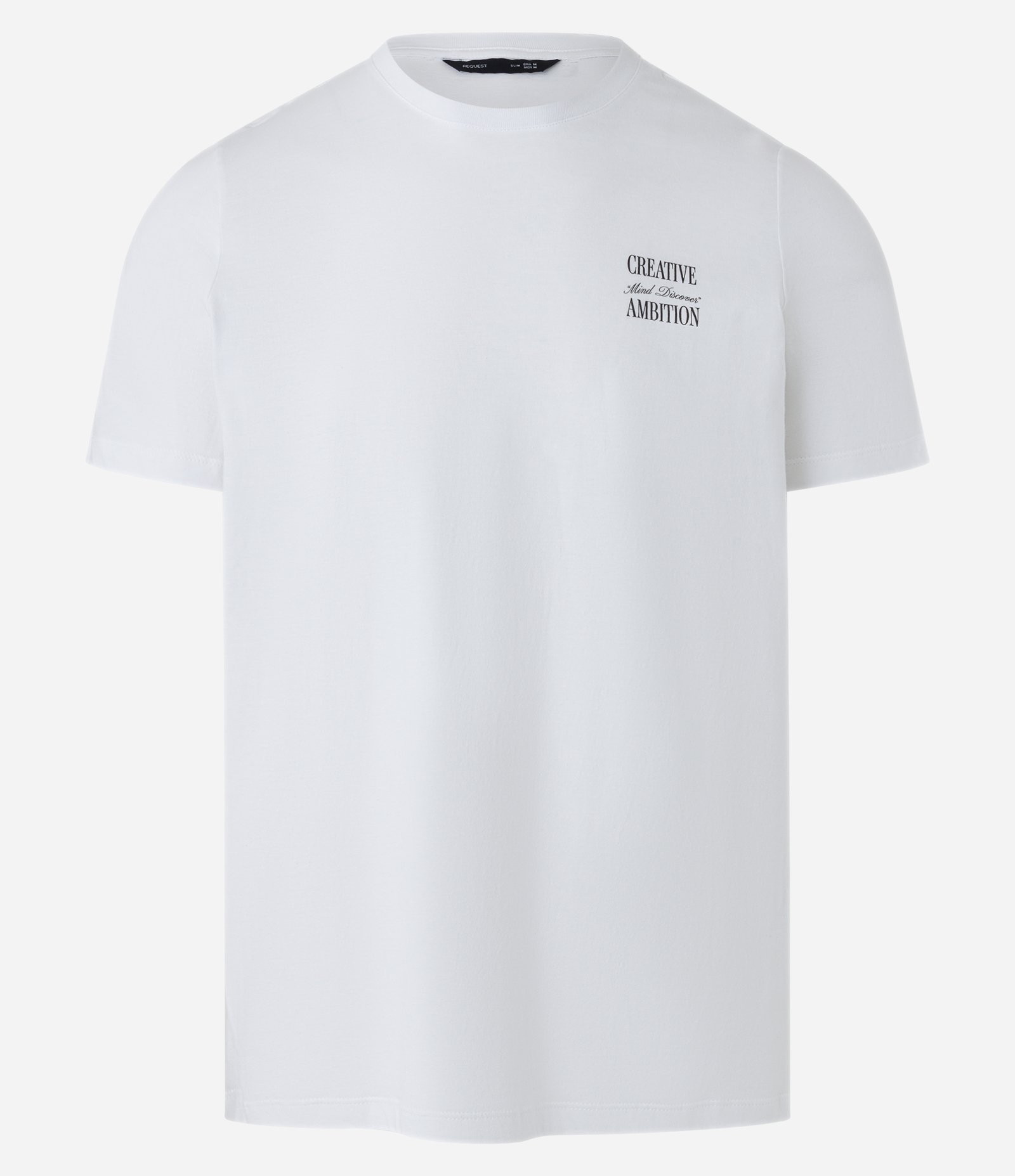 Camiseta em Algodão Estampa Creative Ambition Branco 5