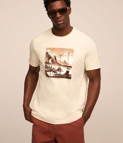 Camiseta em Algodão com Estampa Summer 76
